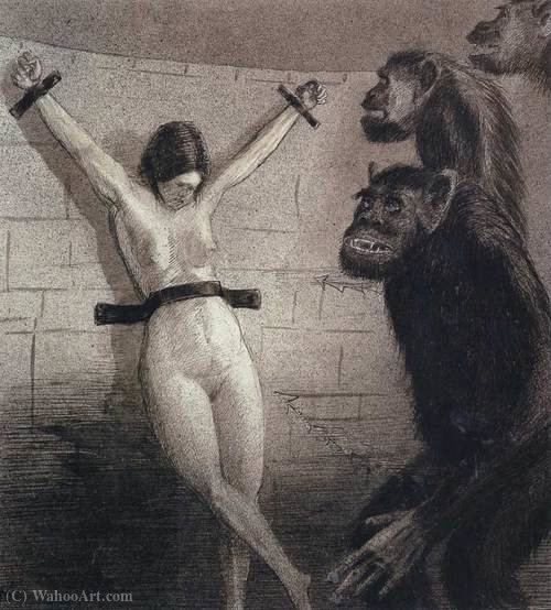 Wikioo.org - The Encyclopedia of Fine Arts - Painting, Artwork by Alfred Kubin - One woman for all