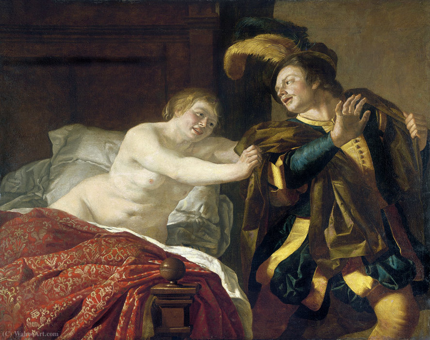 Joseph And Potiphar S Wife Christiaen Van Couwenbergh Wikioo Org The Encyclopedia Of Fine Arts