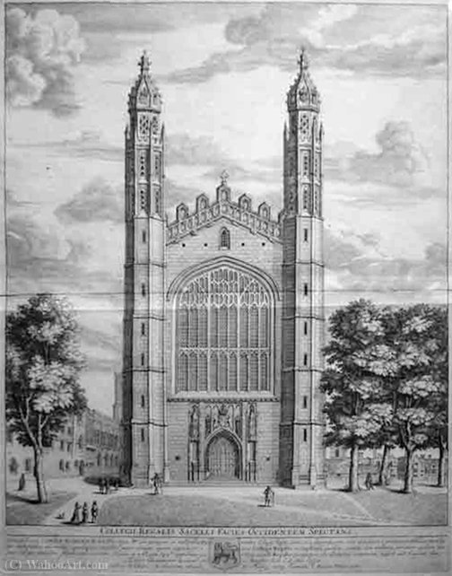 Wikioo.org - The Encyclopedia of Fine Arts - Painting, Artwork by David Loggan - King's college chapel