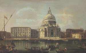 The Basilica of Santa Maria della Salute, Venice, looking south across the Grand Canal