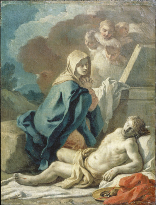 Wikioo.org - The Encyclopedia of Fine Arts - Painting, Artwork by Francesco De Mura - Pity