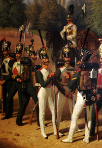 Russian Guards at Tsarskoye Selo in (1832)
