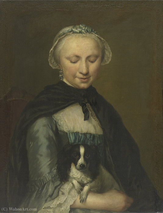 Wikioo.org - The Encyclopedia of Fine Arts - Painting, Artwork by George Van Der Mijn - Portrait of Antoinette Métayer