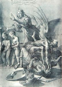 Allegory of a warrior death by Jacopo Ligozzi