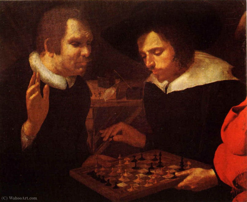 Wikioo.org - The Encyclopedia of Fine Arts - Painting, Artwork by Karel Van Mander - Chess players