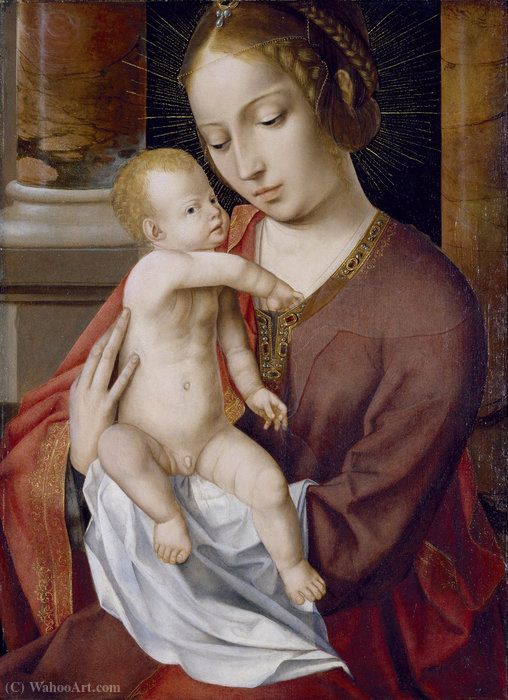 Wikioo.org - The Encyclopedia of Fine Arts - Painting, Artwork by Master Of The Holy Blood - Virgin and Child