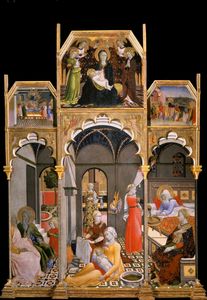 Master Of The Osservanza - Birth of the Virgin with other Scenes from her Life