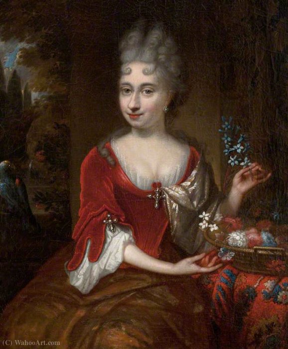 Wikioo.org - The Encyclopedia of Fine Arts - Painting, Artwork by Michiel Van Musscher - Portrait of a Lady