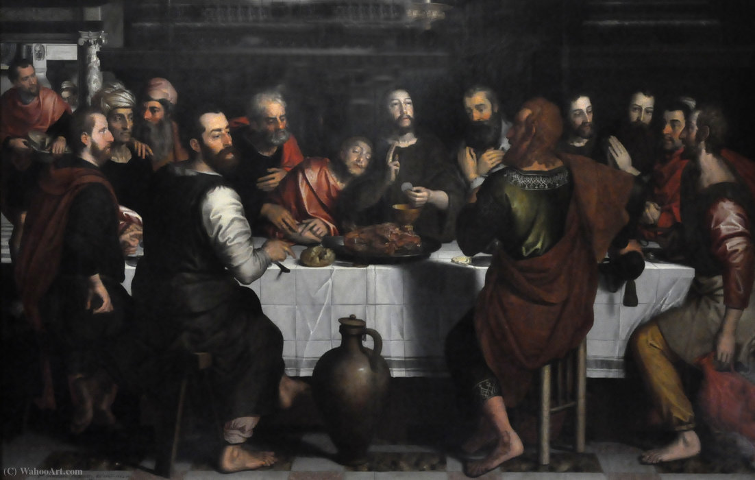 Wikioo.org - The Encyclopedia of Fine Arts - Painting, Artwork by Pieter Pourbus - The last supper