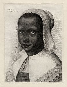 Wenceslaus Hollar - Portrait of a young African woman