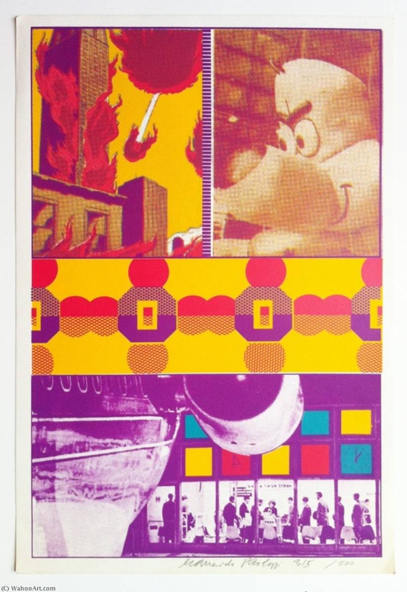 Wikioo.org - The Encyclopedia of Fine Arts - Painting, Artwork by Eduardo Paolozzi - Ernie and at St. Louis airport