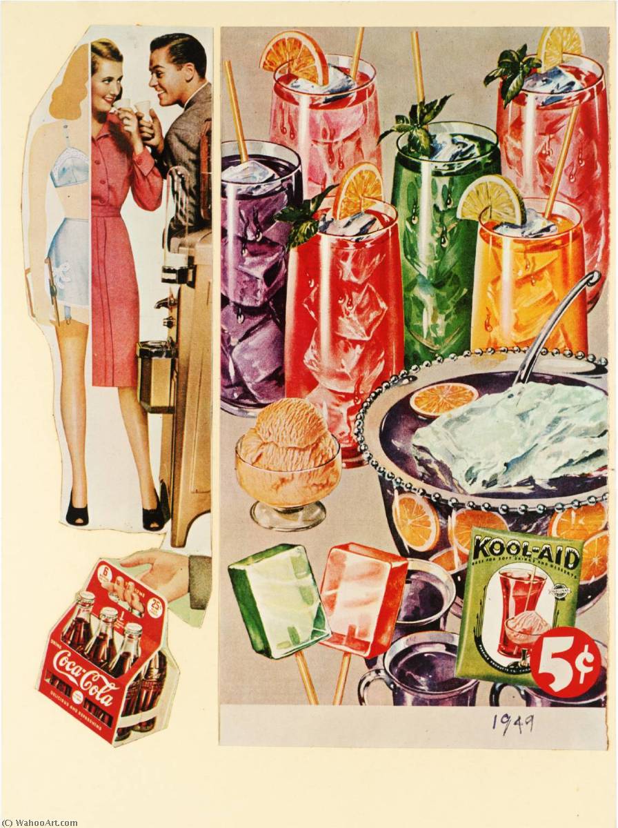 Wikioo.org - The Encyclopedia of Fine Arts - Painting, Artwork by Eduardo Paolozzi - Refreshing and Delicious