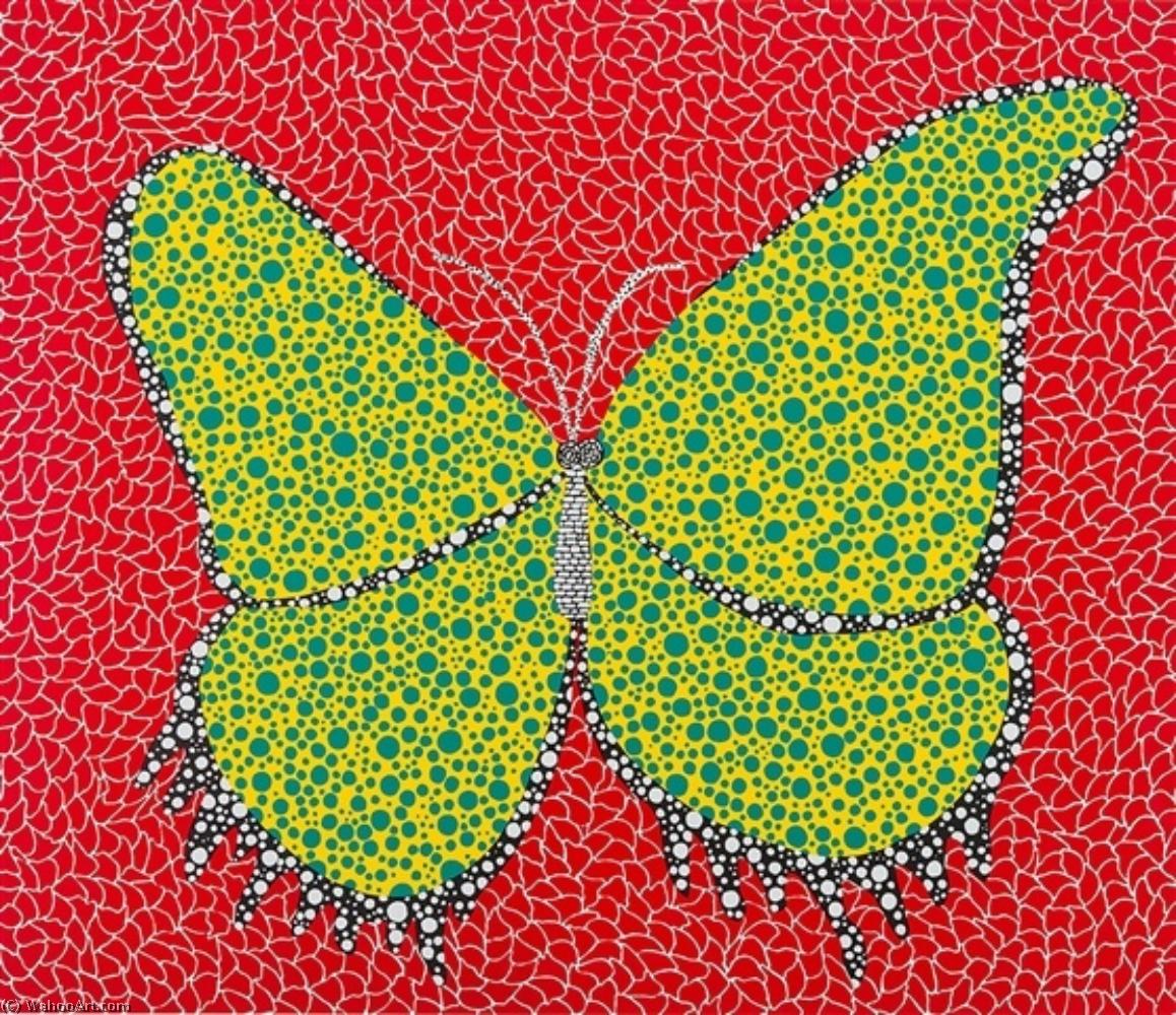 Wikioo.org - The Encyclopedia of Fine Arts - Painting, Artwork by Yayoi Kusama - Butterfly