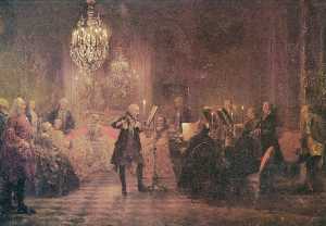 German Flötenkonzert Friedrichs des Großen in Sanssouci