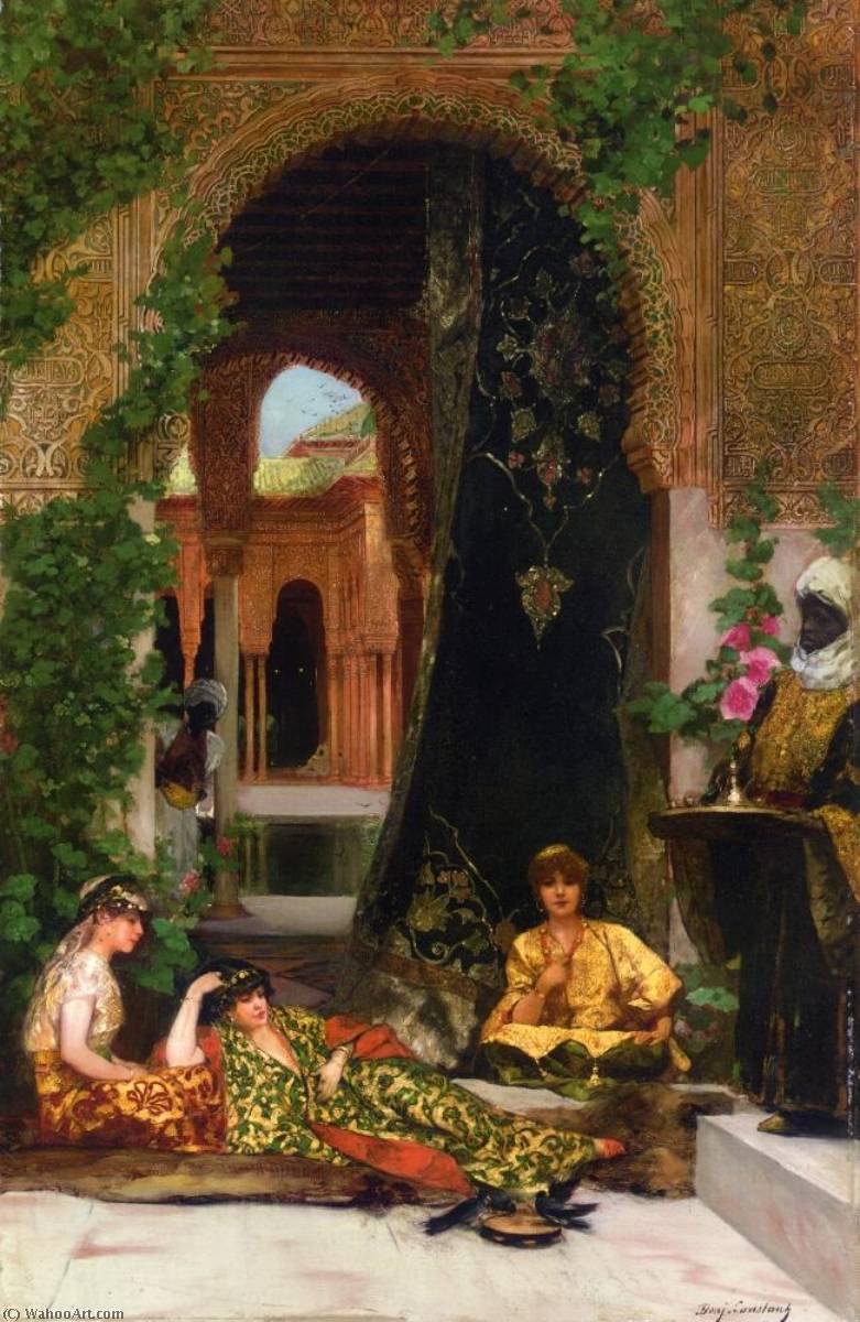 Wikioo.org - The Encyclopedia of Fine Arts - Painting, Artwork by Jean-Joseph Constant (Benjamin-Constant) - Harem Women