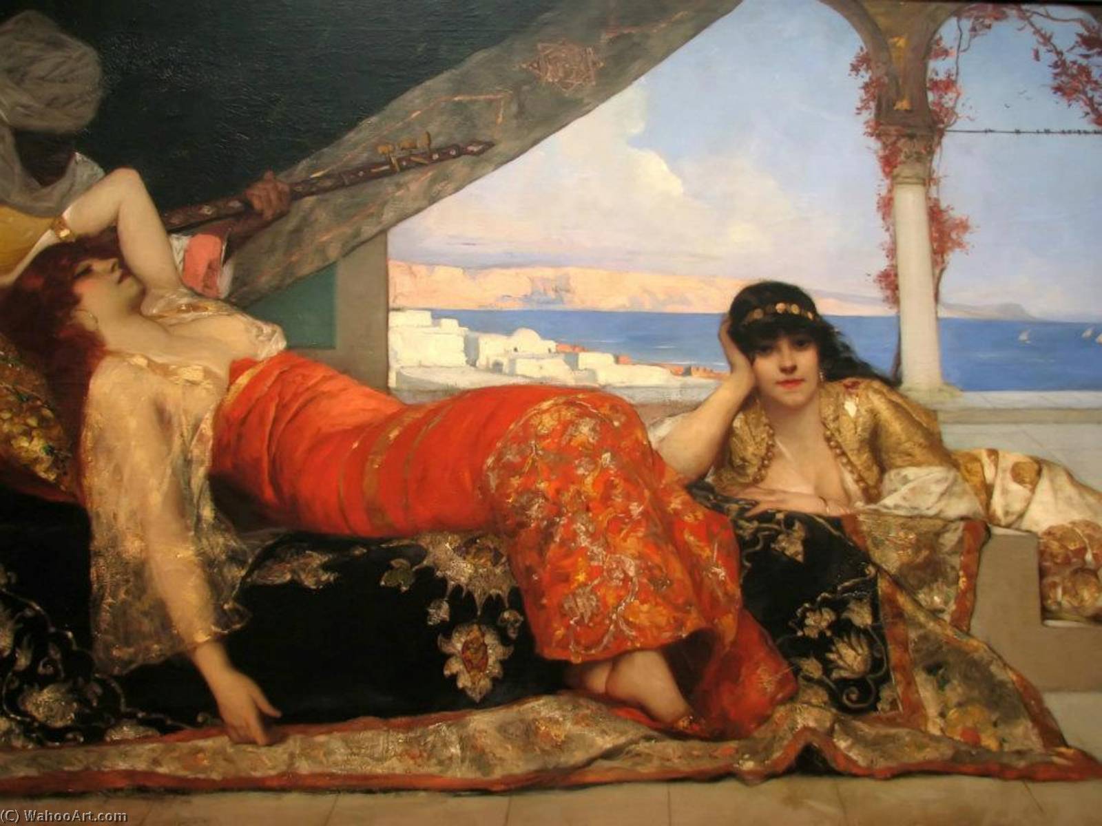 Wikioo.org - The Encyclopedia of Fine Arts - Painting, Artwork by Jean-Joseph Constant (Benjamin-Constant) - Favorite of the Emir