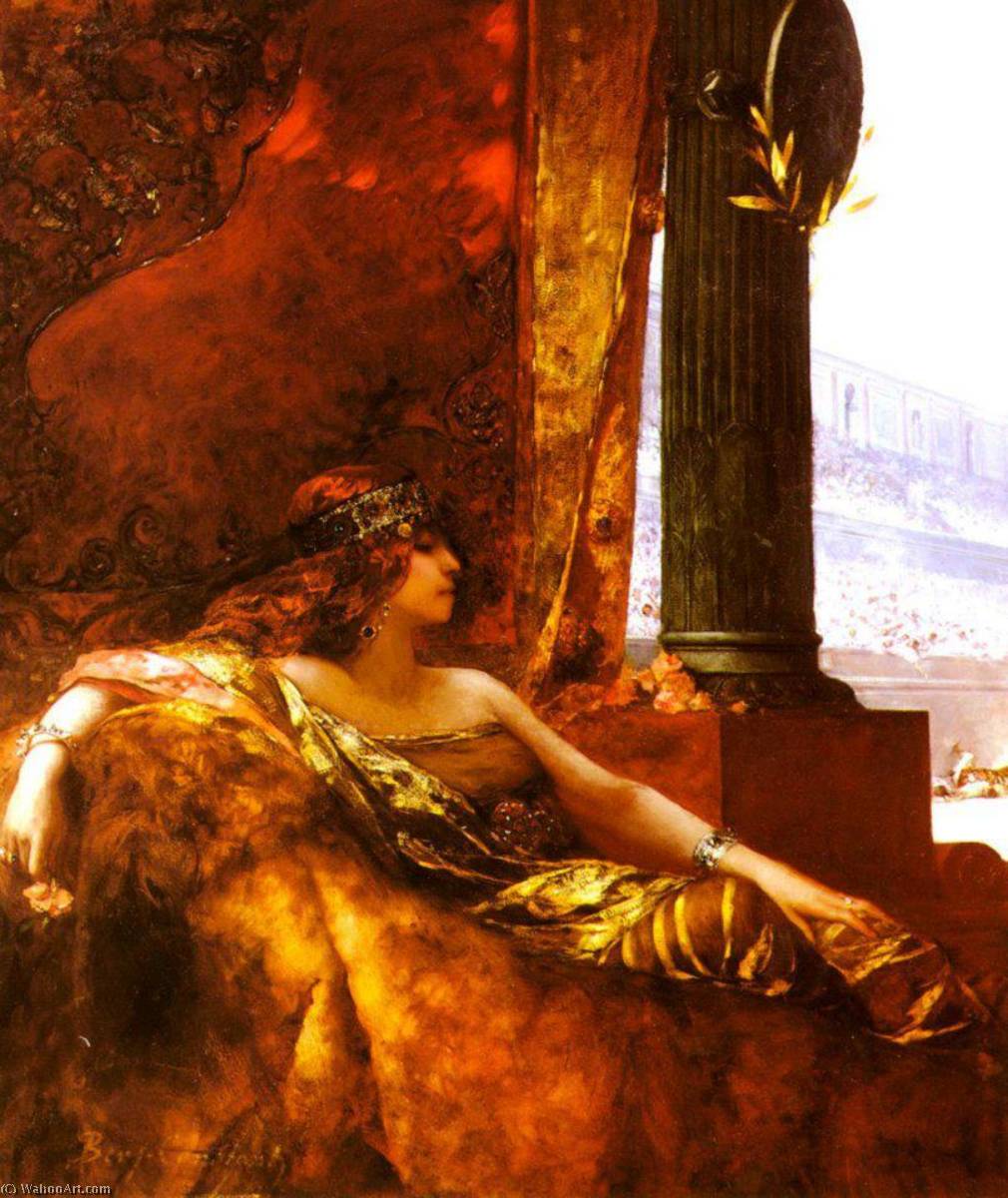 Wikioo.org - The Encyclopedia of Fine Arts - Painting, Artwork by Jean-Joseph Constant (Benjamin-Constant) - Empress Theodora at the Coliseum