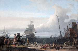 Dutch ships in the Roadstead of Texel