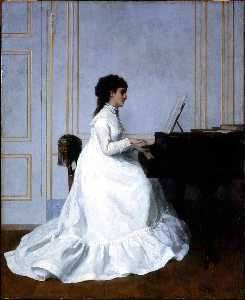 Eva Gonzales at the Piano