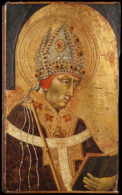 Wikioo.org - The Encyclopedia of Fine Arts - Painting, Artwork by Giovanni Di Paolo Di Grazia - Saint Ambrose