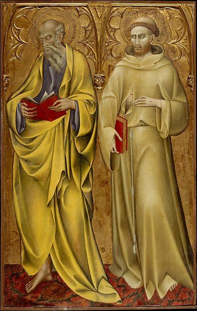 Wikioo.org - The Encyclopedia of Fine Arts - Painting, Artwork by Giovanni Di Paolo Di Grazia - Saints Matthew and Francis