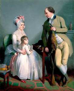 Mr and Mrs John Custance of Norwich and Their Daughter Frances
