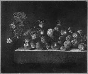 English Still Life with Strawberries