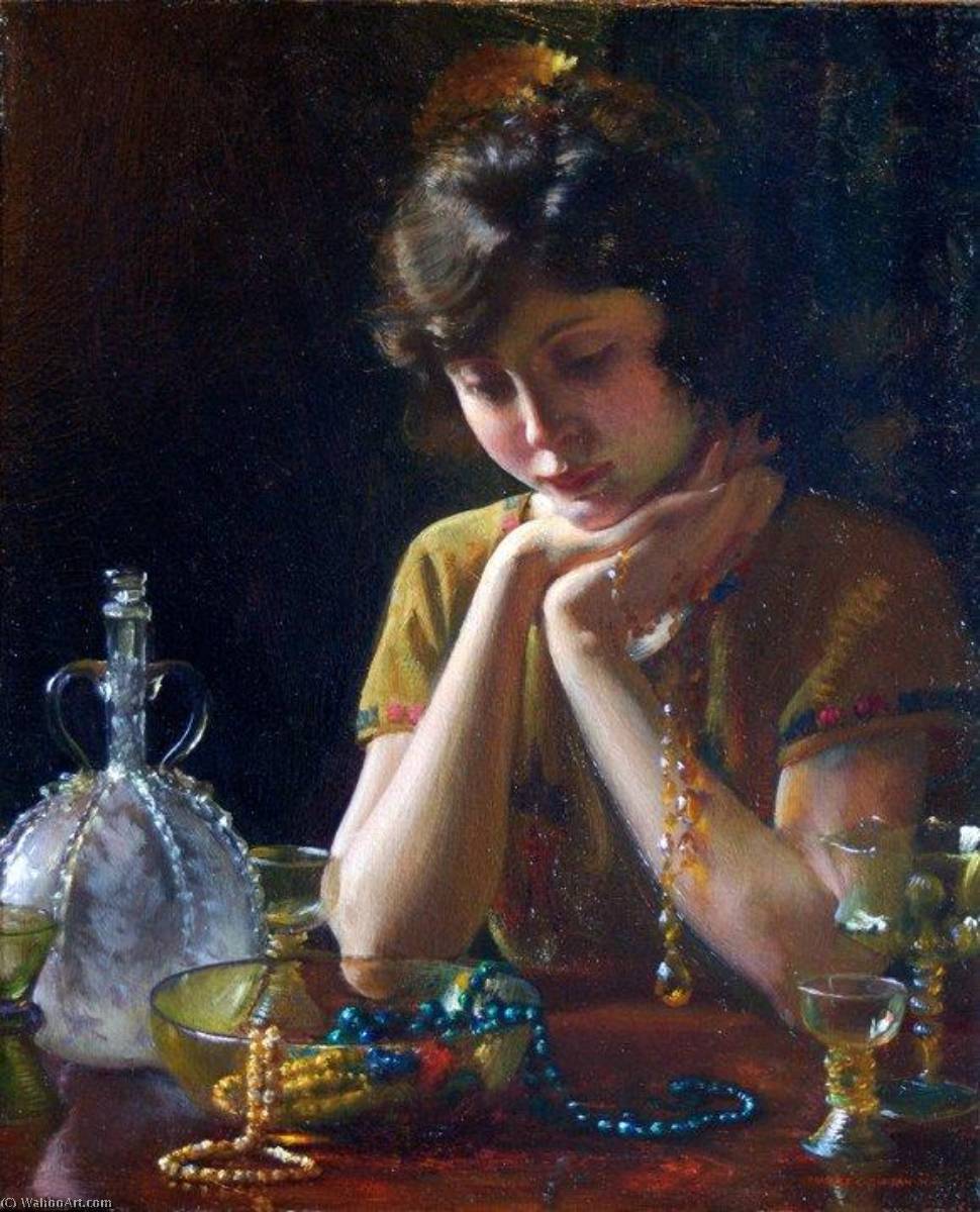 Wikioo.org - The Encyclopedia of Fine Arts - Painting, Artwork by Charles Courtney Curran - Heirlooms