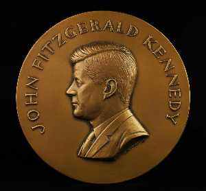 John F. Kennedy Inaugural Medal (Galvano of obverse)