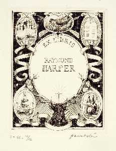 Herman Armour Webster - Book Plate Raymond Harper