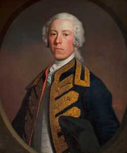Allan Ramsay - Portrait of a Gentleman in a Blue Coat