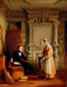 Interior with John Sheepshanks (1787–1863)