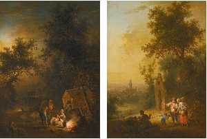 WikiOO.org - Encyclopedia of Fine Arts - Artist, Painter Johann Conrad Seekatz