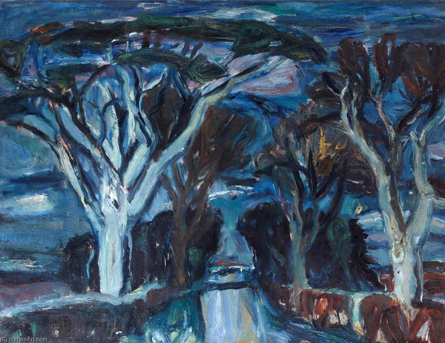 Wikioo.org - The Encyclopedia of Fine Arts - Painting, Artwork by William George Gillies - Woods at Humbie, East Lothian