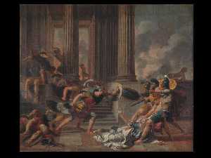 Ajax traîne hors du temple Cassandre, fille de Priam et d'Hercule Les Horaces et les Curiaces (ancien titre)
