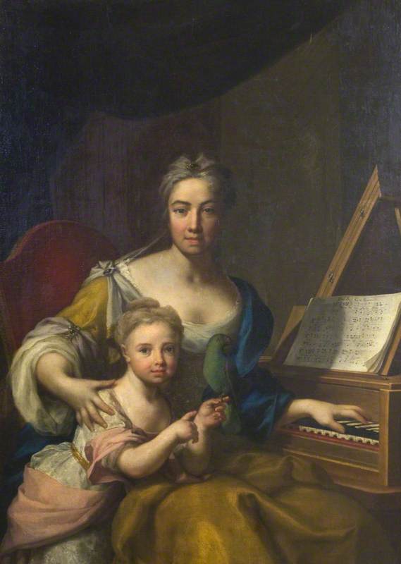Wikioo.org - The Encyclopedia of Fine Arts - Painting, Artwork by Francesco Trevisani - Frances, Wife of John, 6th Earl of Mar, Daughter of Evelyn, 1st Duke of Kingston