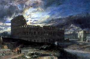 The Coliseum at Rome by Moonlight