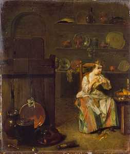 A Girl in a Kitchen