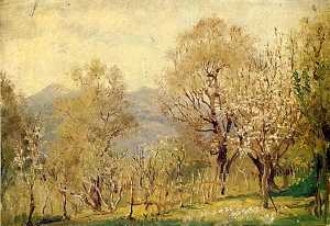 At Nice, France.spring, 1900, (painting)