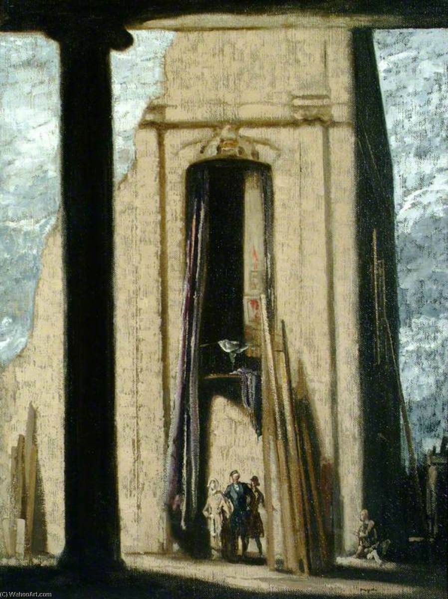 Wikioo.org - The Encyclopedia of Fine Arts - Painting, Artwork by James Ferrier Pryde - The Black Pillar
