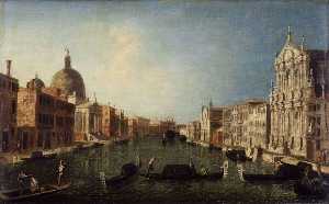 The Grand Canal with San Simeone, Venice