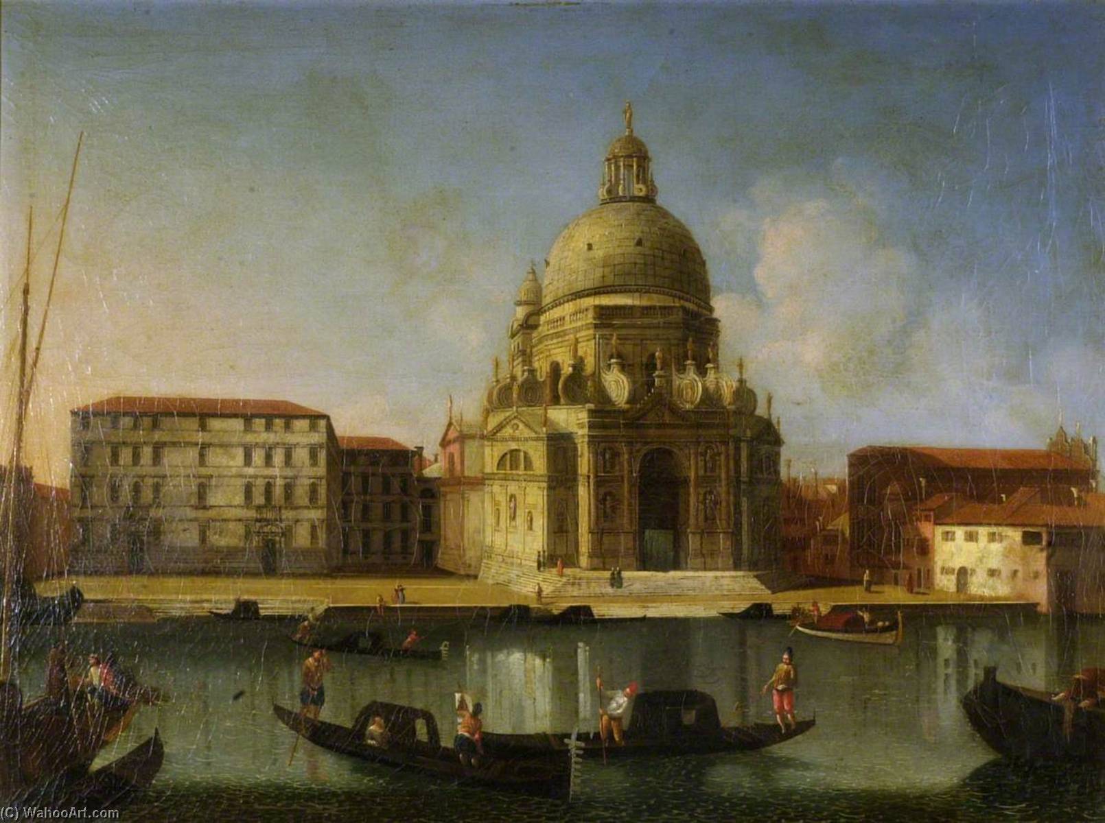 Wikioo.org - The Encyclopedia of Fine Arts - Painting, Artwork by Michele Giovanni Marieschi - Santa Maria della Salute, Venice