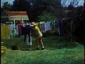 Super 8 Shorts Backyard Economy I, Backyard Economy II (Diane Germaine mowing), Flower Fields