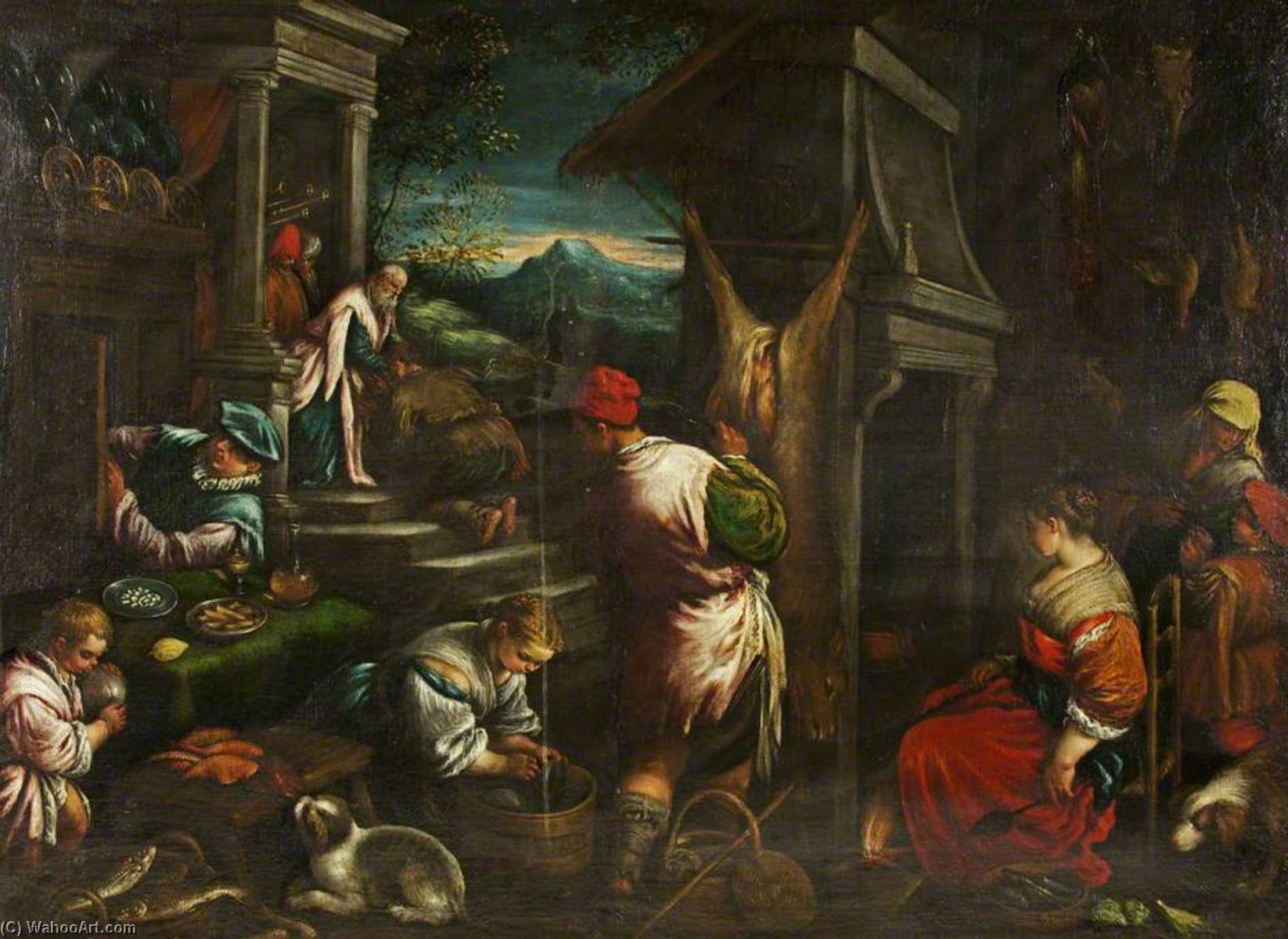 Произведение блудный сын. Возвращение блудного сына”бассанэ. Леандро Бассано художник картины. 1622 Леандро Бассано. Леонардо Бассано.