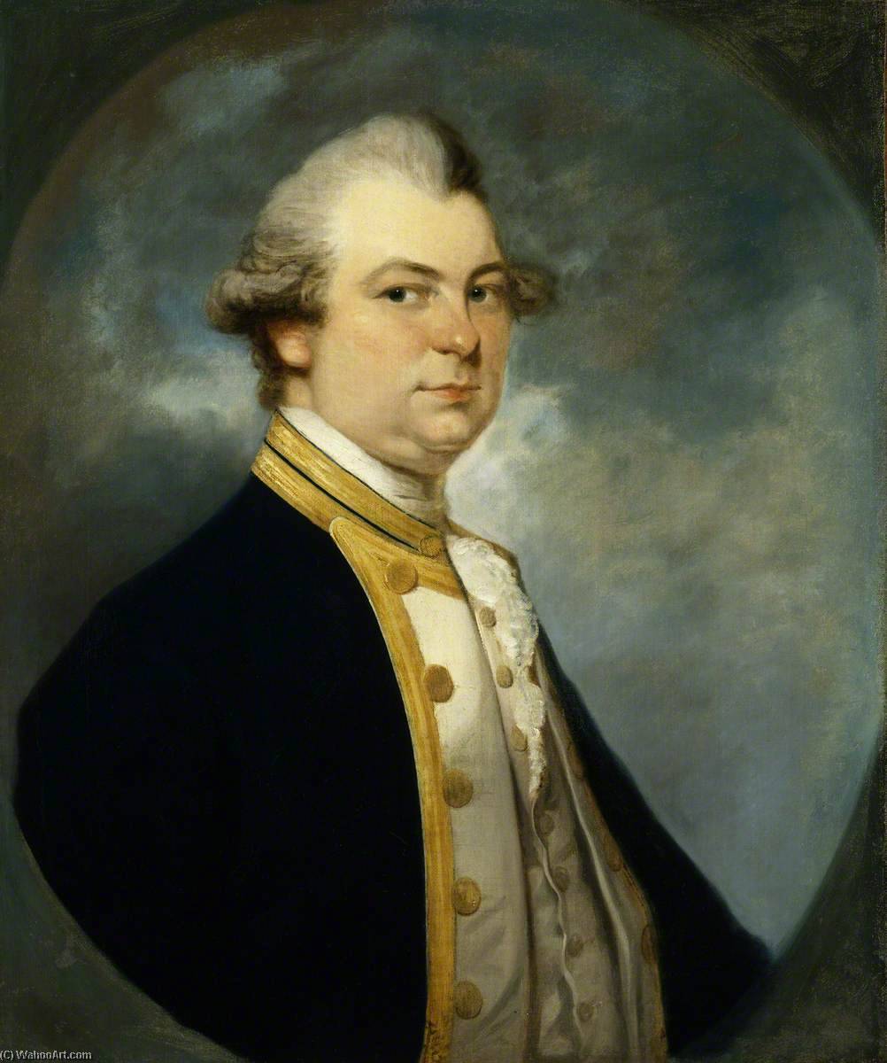 Wikioo.org - The Encyclopedia of Fine Arts - Painting, Artwork by Ozias Humphry - Captain Constantine John Phipps (1744–1792), 2nd Baron Mulgrave