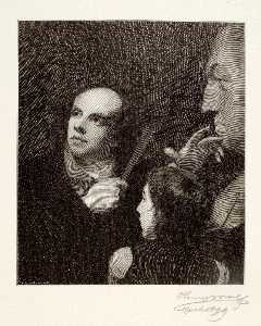 John Flaxman Modeling the Bust of William Hayley