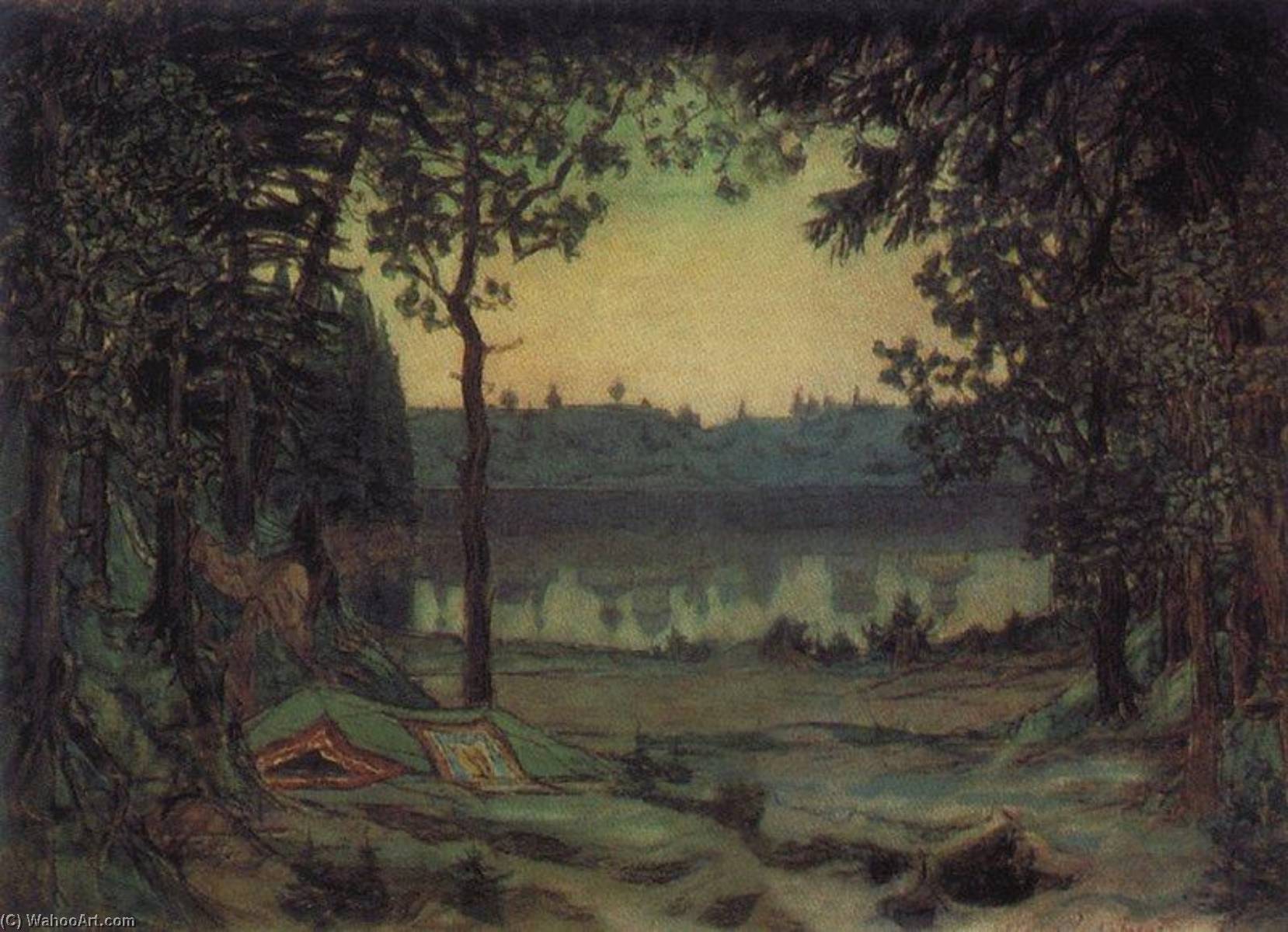 Wikioo.org - The Encyclopedia of Fine Arts - Painting, Artwork by Apollinari Mikhailovich Vasnetsov - Lake Svetloyar