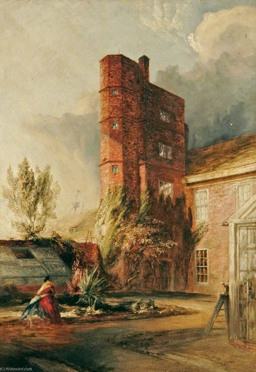 Wikioo.org - The Encyclopedia of Fine Arts - Painting, Artwork by Henry Baines - Clifton House Tower, Norfolk