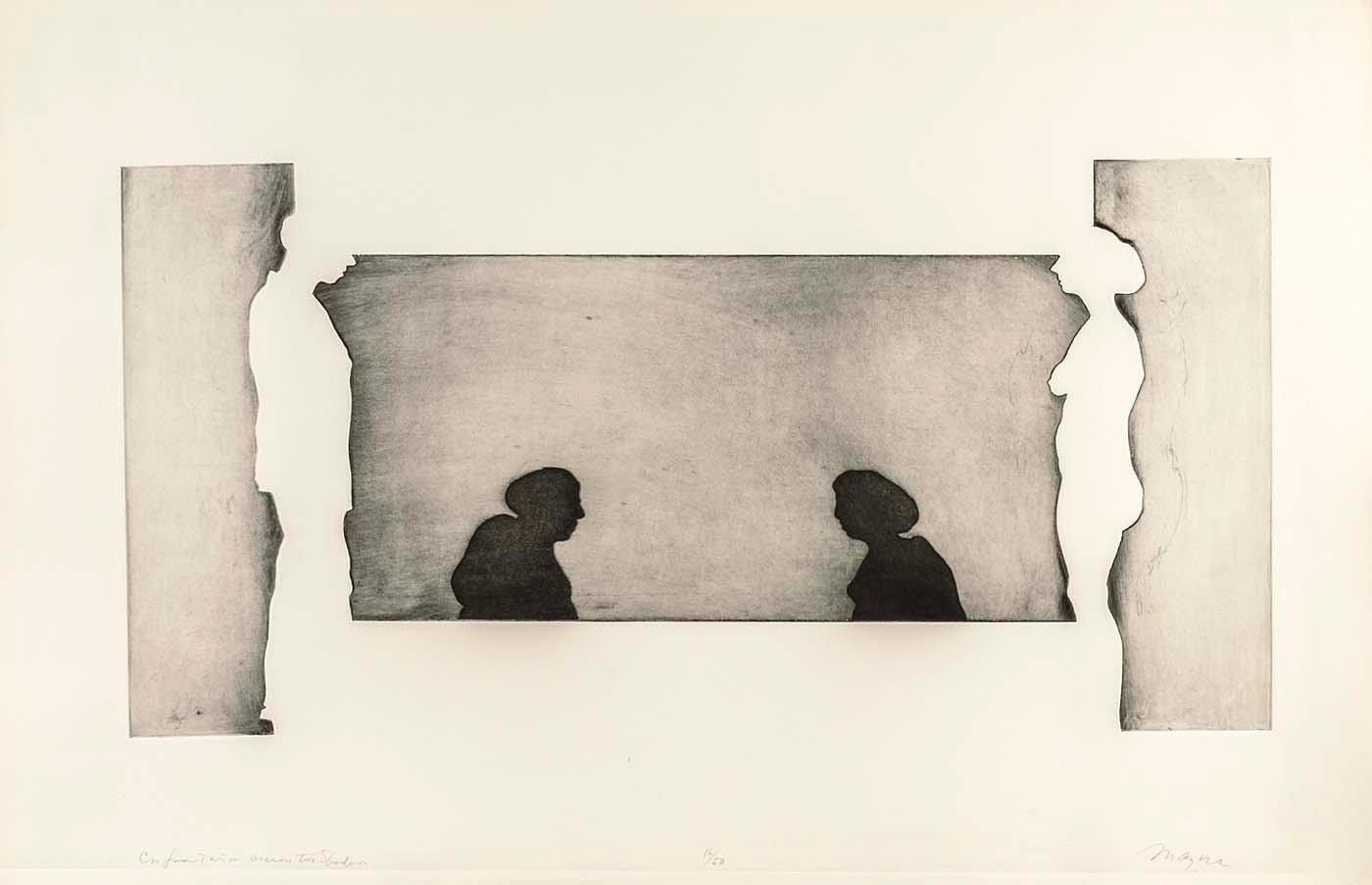 The Artista y el modelo , portafolio ) Confrontación entre dos Sombras -  Michael Mazur  – La Enciclopedia de las Bellas Artes