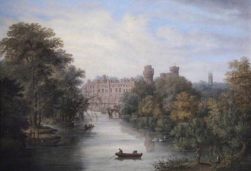 Wikioo.org - The Encyclopedia of Fine Arts - Painting, Artwork by Richard Bankes Harraden - Warwick Castle